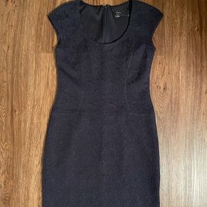 Ann Taylor Dress Navy Lace Sheath Dress - Excellent Condition!!
